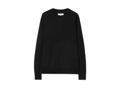 Jil Sander Men's Lightweight Wool Crew-Neck Sweater "Black"
