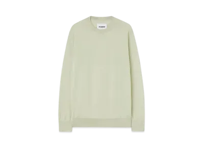 Jil Sander Men's Lightweight Wool Crew-Neck Sweater "Lemon Green"