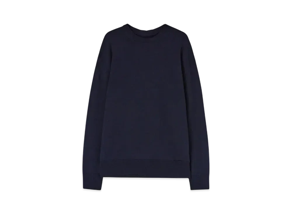 Jil Sander Men's Midweight Wool Crew-Neck Sweater "Midnight"