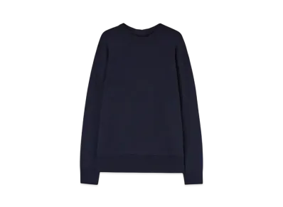 Jil Sander Men's Midweight Wool Crew-Neck Sweater "Midnight"