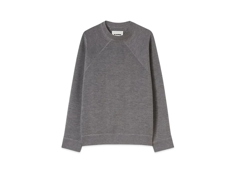 Jil Sander Men's Cashmere Blend Crew-Neck Sweatshirt "Pebble"