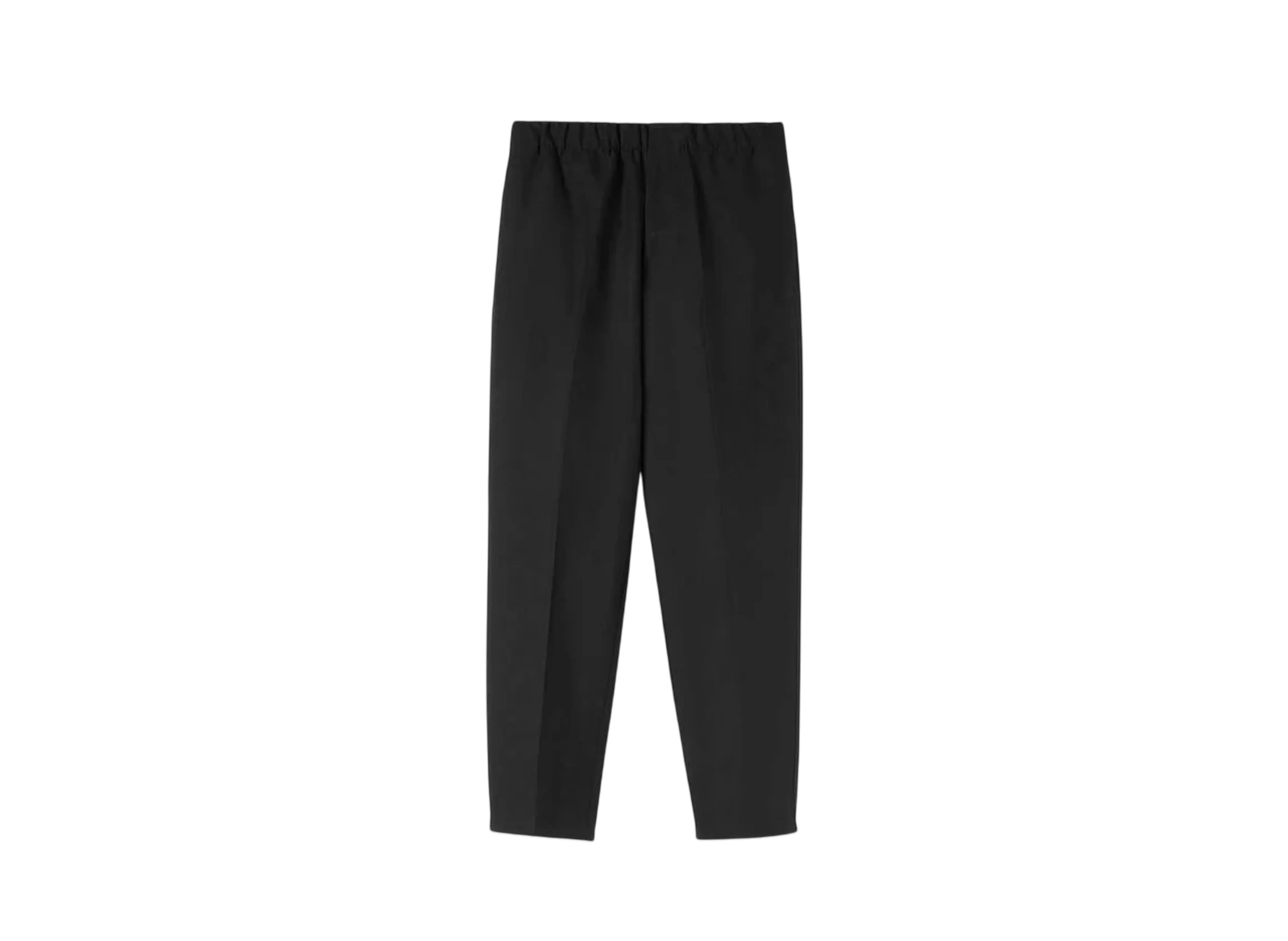 Jil Sander Men's Lightweight Cotton Tapered Trousers "Black"
