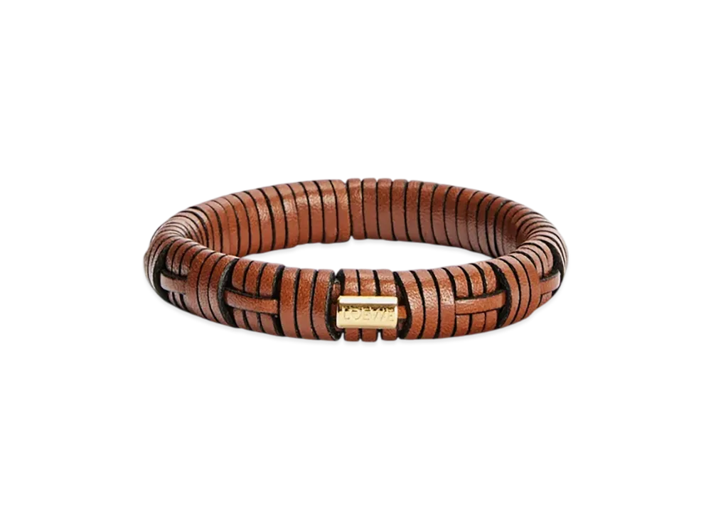 ロエベ　バングル　タン ロエベ ウーブン バングル 