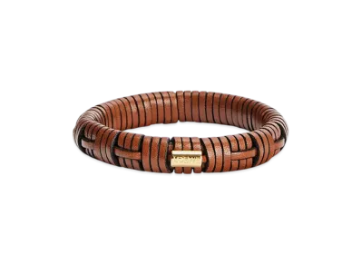 LOEWE Woven Bangle "Tan"