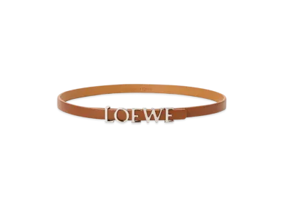 LOEWE Double Wrap Bracelet "Tan/Palladium"