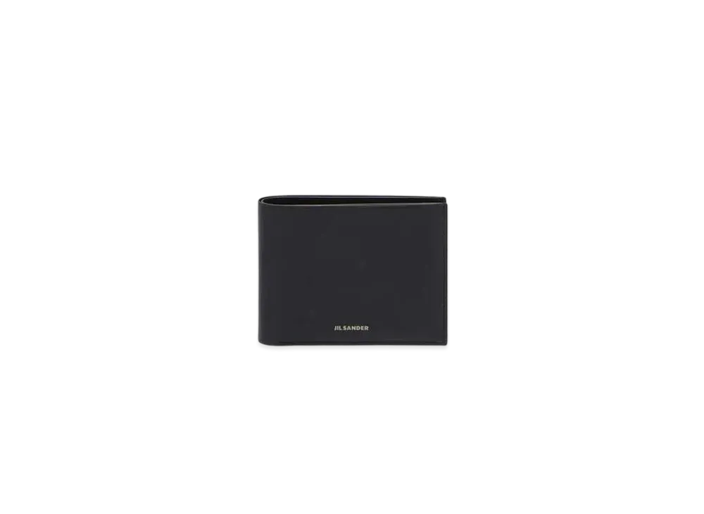 Jil Sander Wallet Leather Pocket With Embossed Logo "Black"