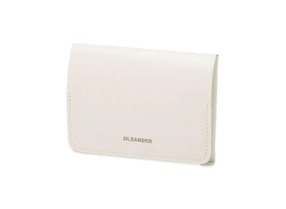 Jil Sander Folded Card Holder "Eggshell"