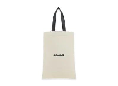 Jil Sander Women's Sand Canvas Shopping Bag "White"