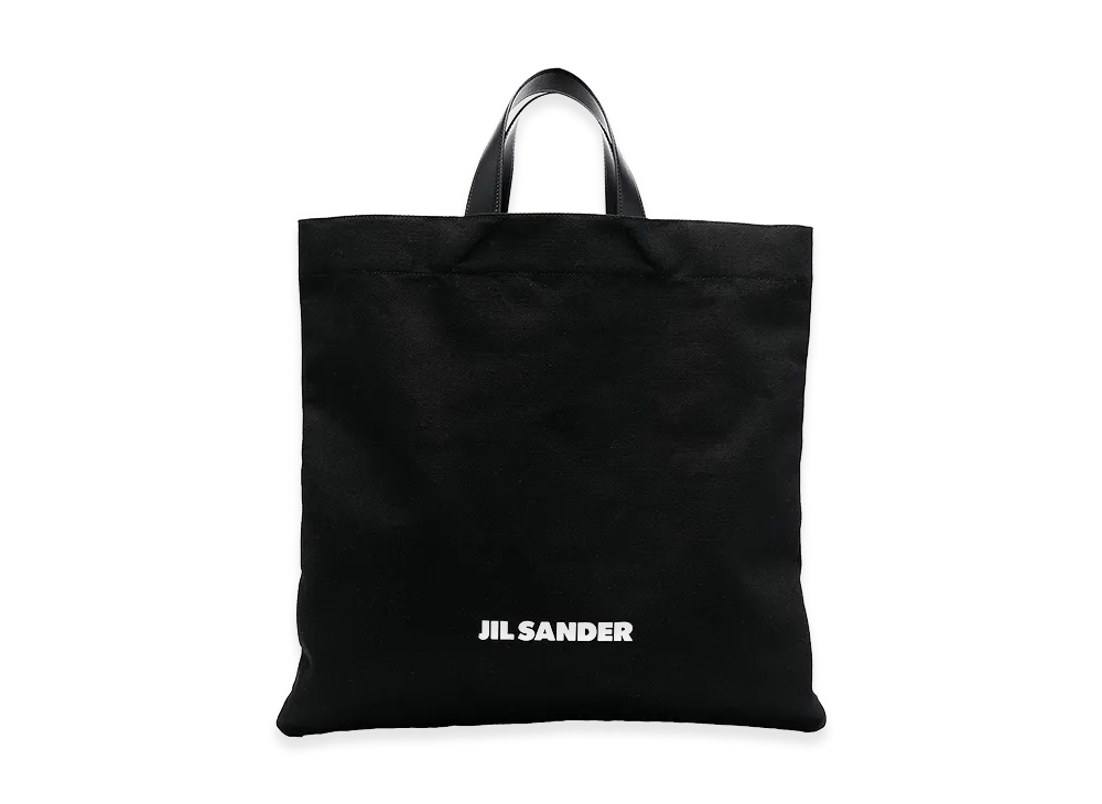 Jil Sander Women's Canvas Shopping Bag "Black"