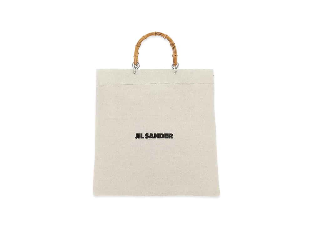 Jil Sander Sand Canvas Handbag "White"