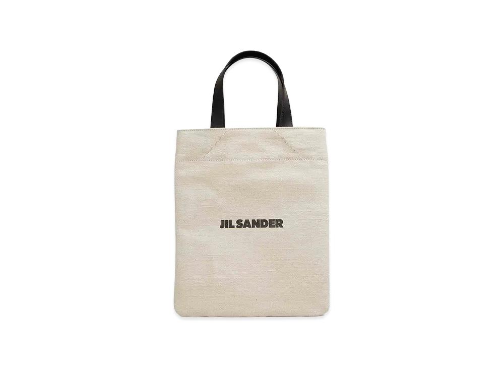 Jil Sander Sand Canvas Shopping Bag "White"
