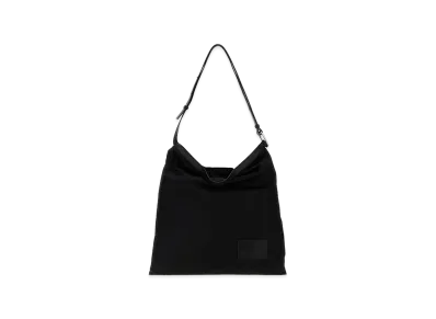 Jil Sander Canvas Soft Rolled Shopping Bag "Black"