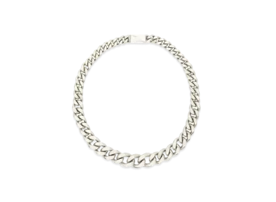 Jil Sander Necklace Handcrafted Brass Necklace With Chain Design "Silver"