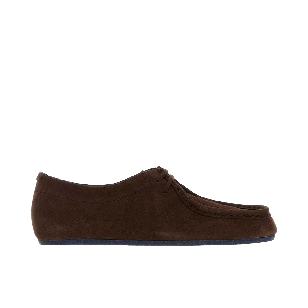 Jil Sander Suede Lace-Up Shoes "Dark Brown"