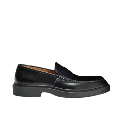 Jil Sander Leather Loafers "Black"