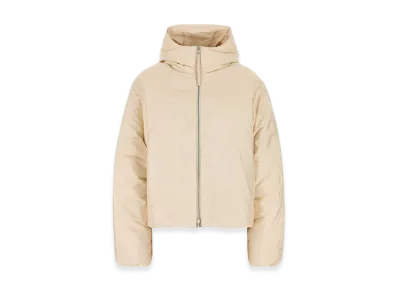 Jil Sander Women's Cream Nylon Blend Down Jacket "Yellow"