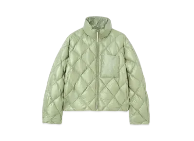 Jil Sander Women's Quilted Down Jacket "Pastel Green"