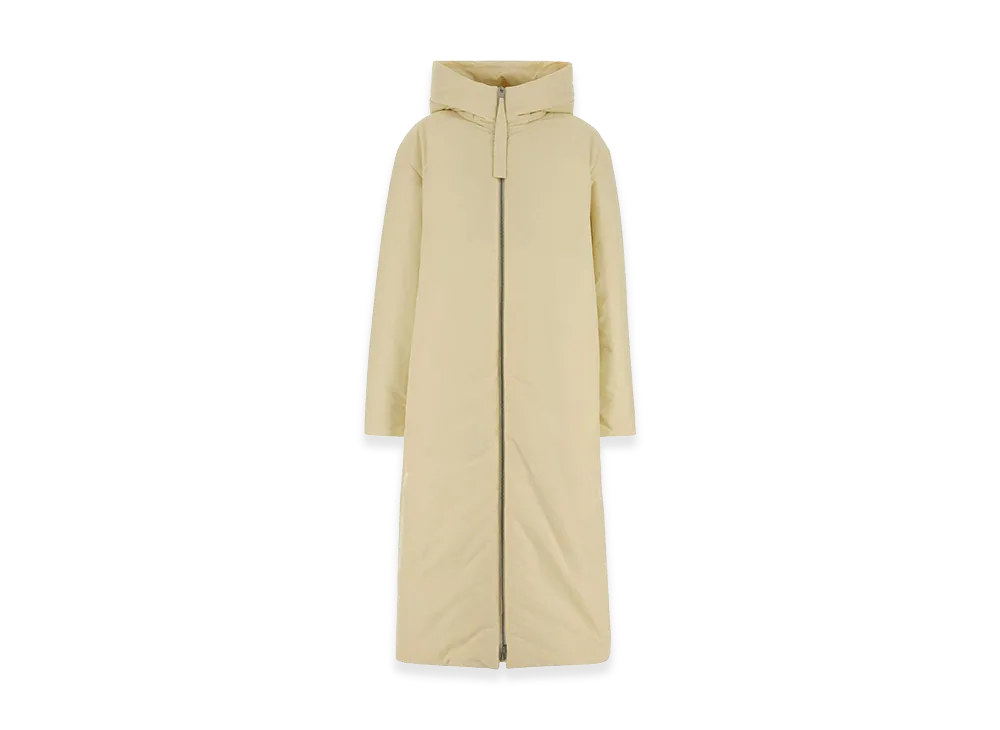 Jil Sander Women's Cream Polyester Down Coat "Yellow"