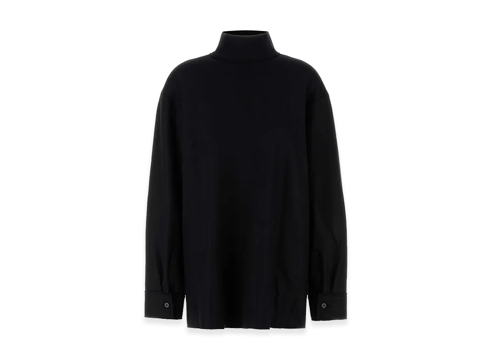 Jil Sander Women's Wool Blend Blouse "Black"