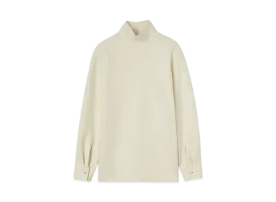 Jil Sander Women's High-Neck Shirt "Chalk"