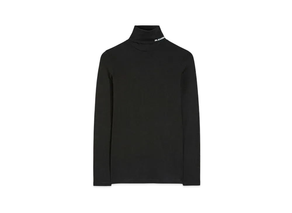 Jil Sander Women's High-Neck T-Shirt "Black"
