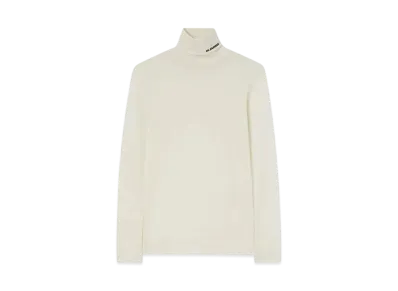 Jil Sander Women's High-Neck T-Shirt "Porcelain"