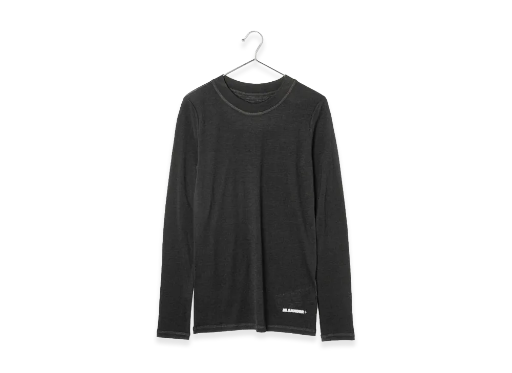 Jil Sander Women's Crewneck Long Sleeve T-Shirt "Black"