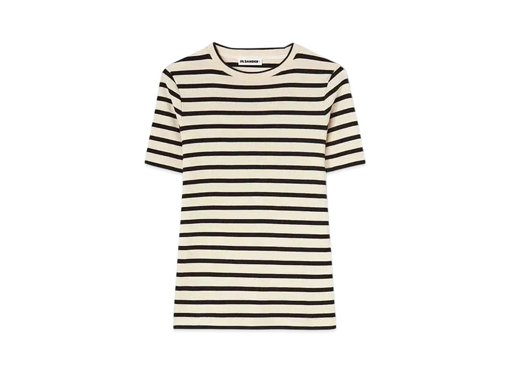 Jil Sander Women's Crew-Neck T-Shirt "Blue Jay"