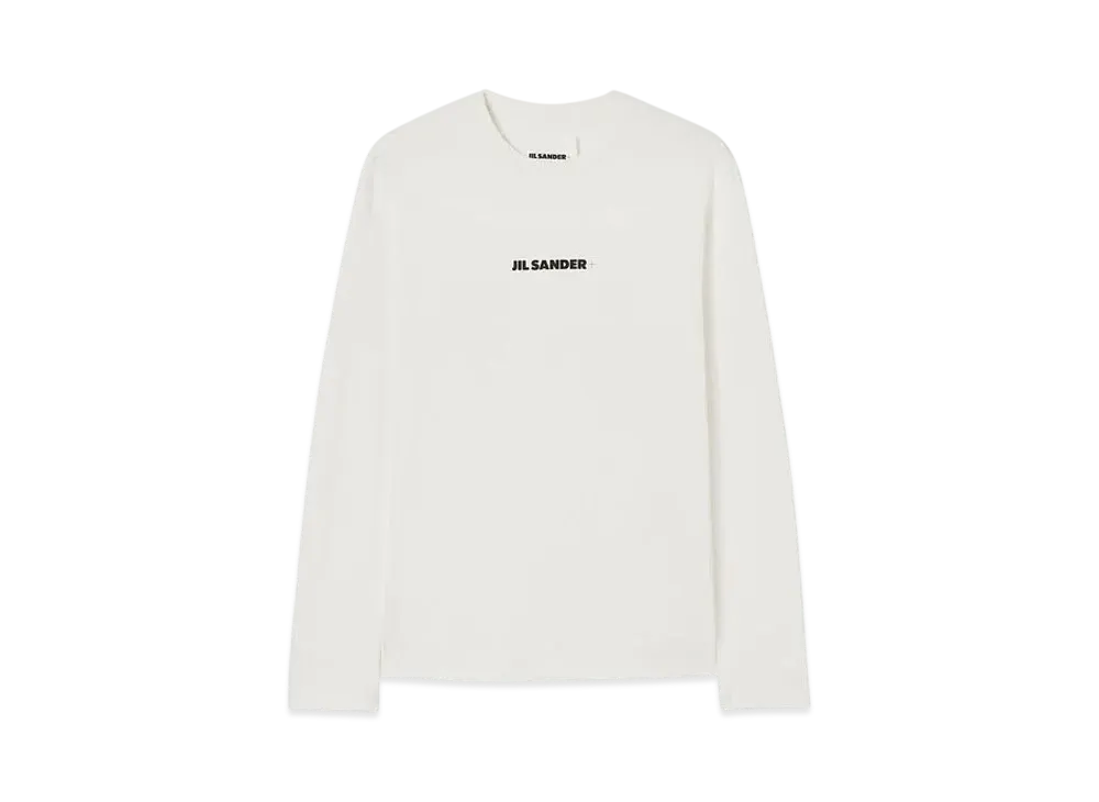 Jil Sander Women's Crew-Neck T-Shirt "Porcelain"