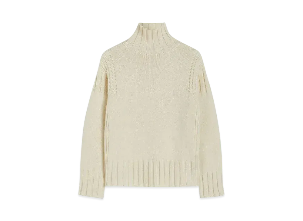 Jil Sander Women's High-Neck Sweater "Coconut"
