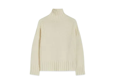 Jil Sander Women's High-Neck Sweater "Coconut"