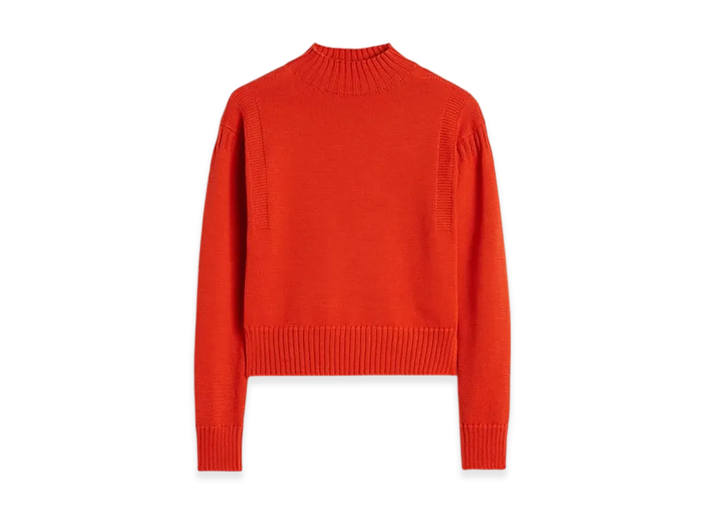 Jil Sander Wool Mock-Neck Sweater "Poppy"