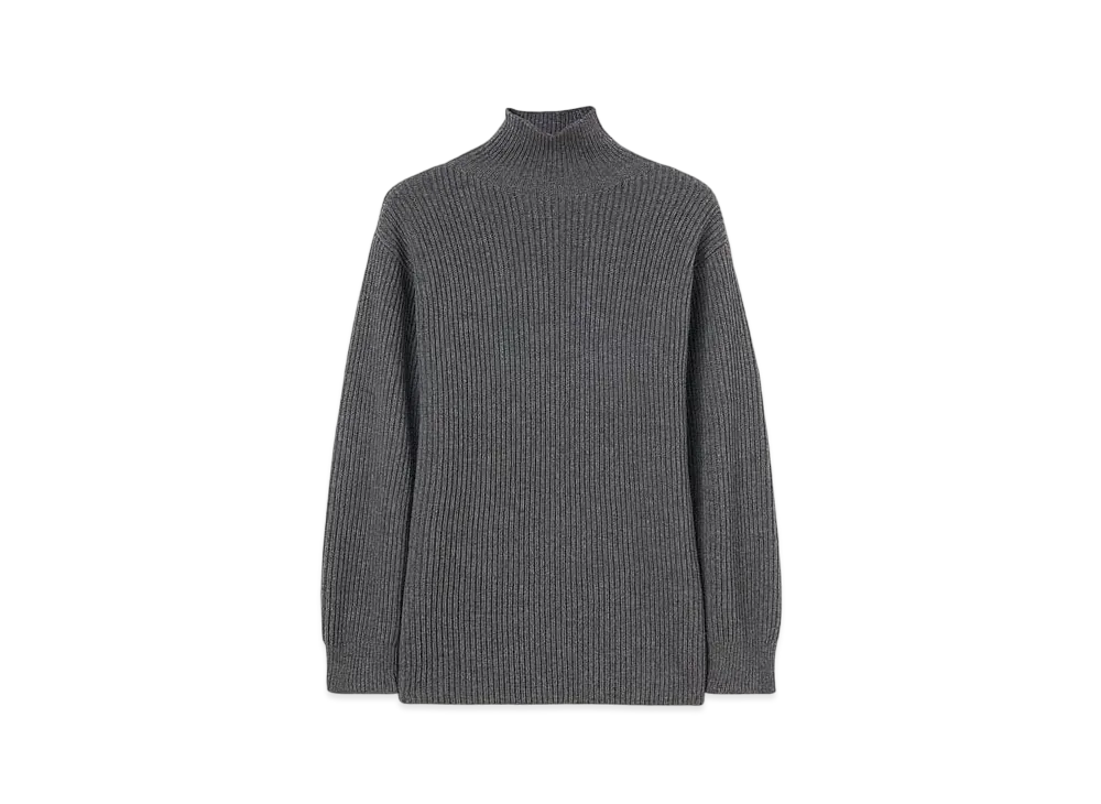 Jil Sander Women's High-Neck Sweater "Silver Gray"