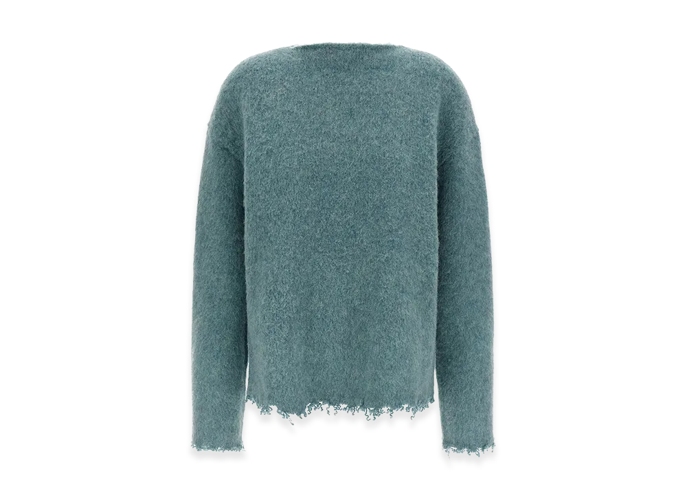 Jil Sander Women's Fringed Sweater "Light Blue"