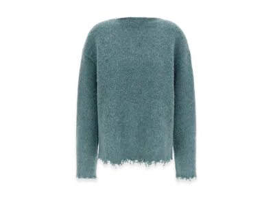 Jil Sander Women's Fringed Sweater "Light Blue"