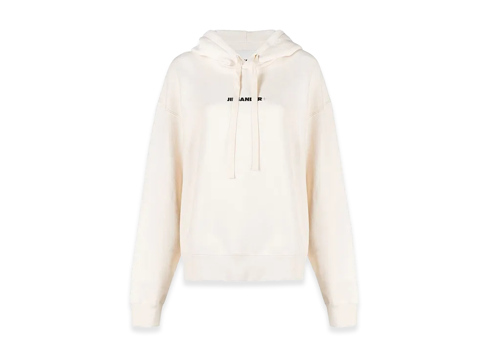 Jil Sander Women's Cotton Oversize Hoodie "Ivory"