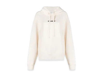 Jil Sander Women's Cotton Oversize Hoodie "Ivory"