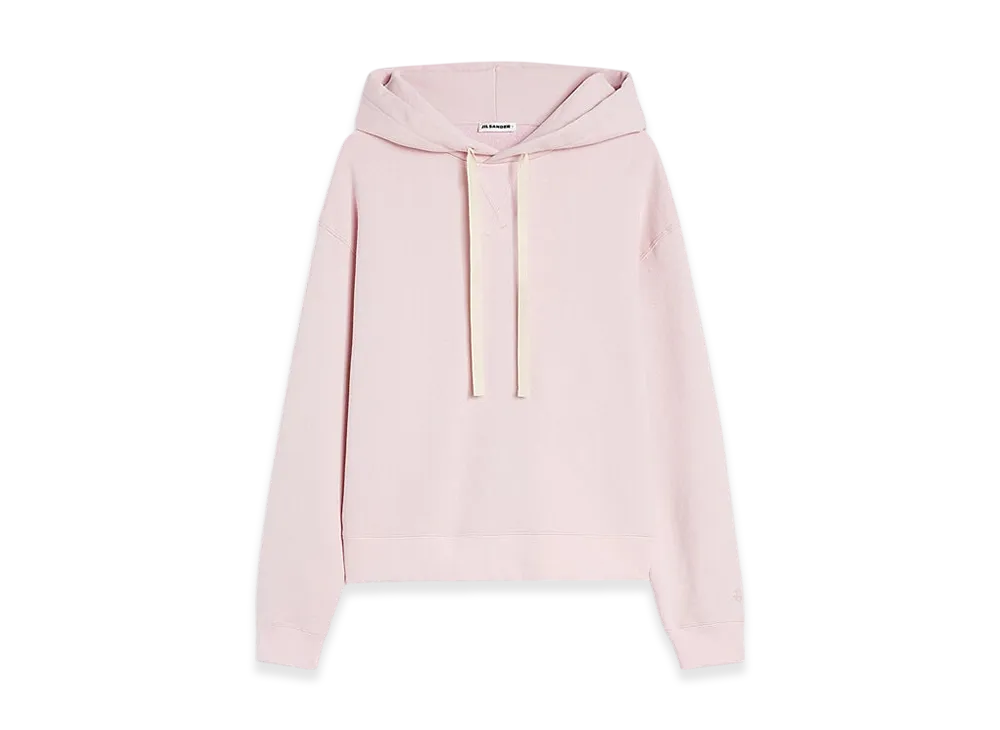 Jil Sander Cotton Terry Hooded Sweatshirt "Cotton Candy"