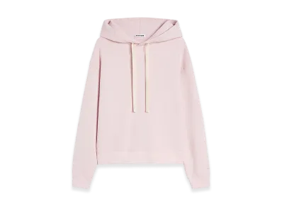 Jil Sander Cotton Terry Hooded Sweatshirt "Cotton Candy"