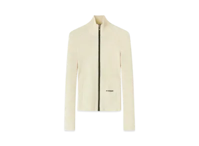 Jil Sander Women's Zip-up Cardigan "Coconut"