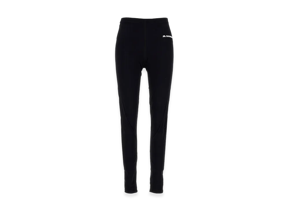 Jil Sander Women's Logo Print Leggings "Black"