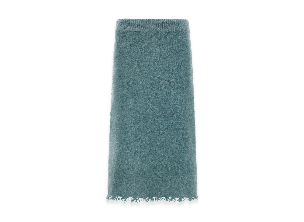 Jil Sander Women's Wool Knit Skirt "Light Blue"