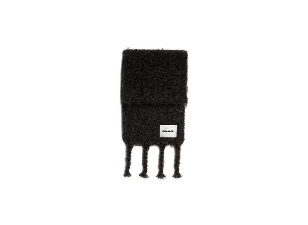 Jil Sander Wool Blend Scarf "Black"