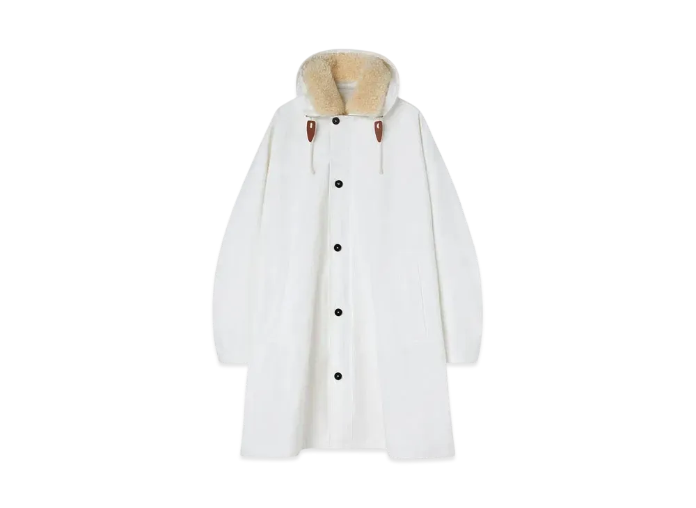 Jil Sander Men's Hooded Parka "Optic White"