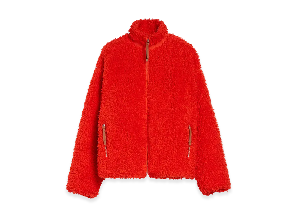 Jil Sander Cotton Fleece Zip-Up Jacket "Poppy"