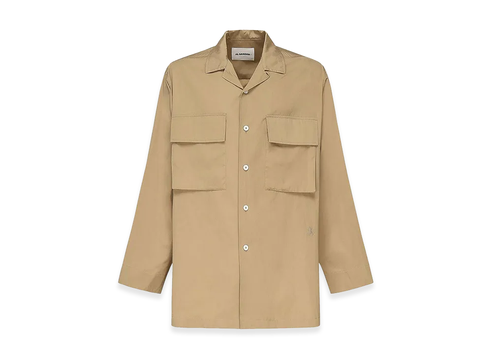 Jil Sander Cotton Poplin Shirt "Beige"