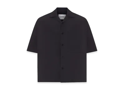 Jil Sander Oversized Cotton Poplin Shirt "Black"
