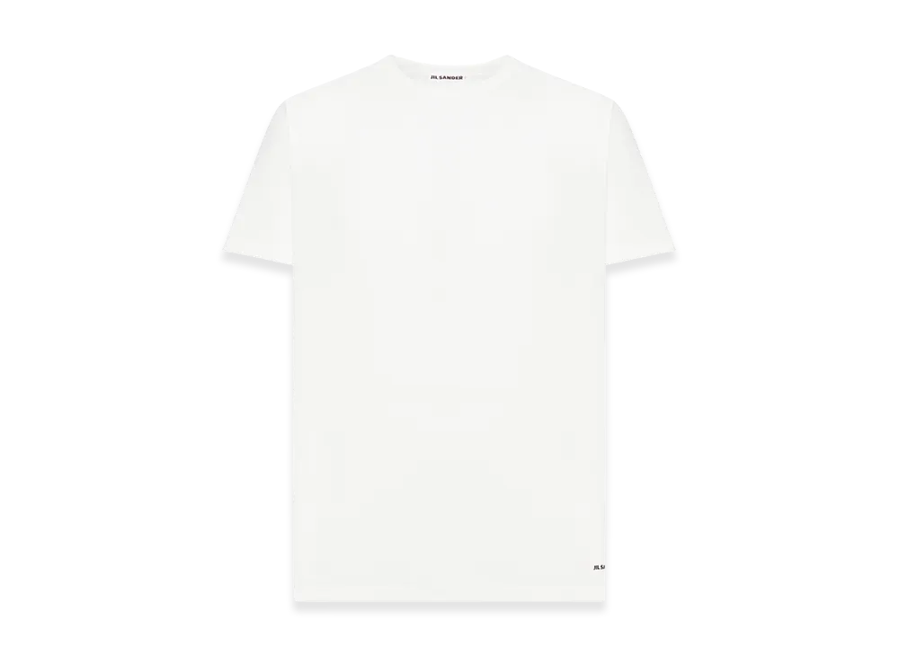 Jil Sander Crew Neck Cotton T-Shirt "White"
