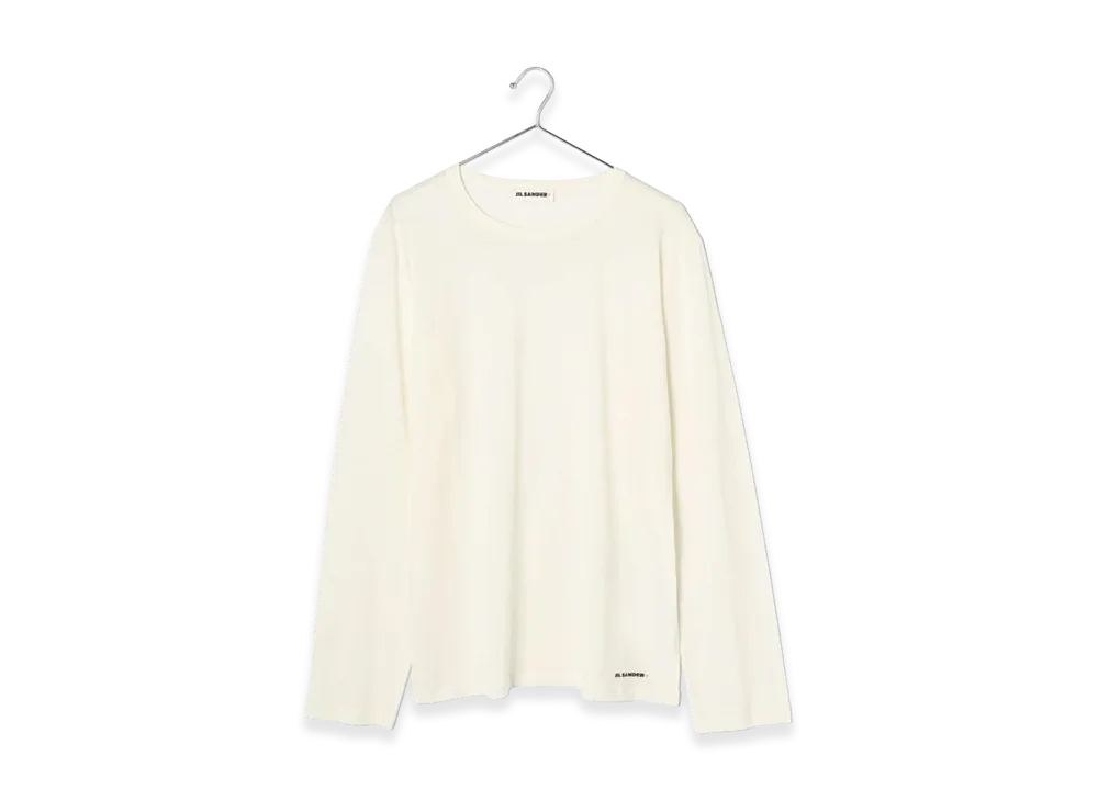 Jil Sander U-Neck Long Sleeve T-Shirt "White"