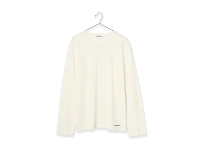 Jil Sander U-Neck Long Sleeve T-Shirt "White"